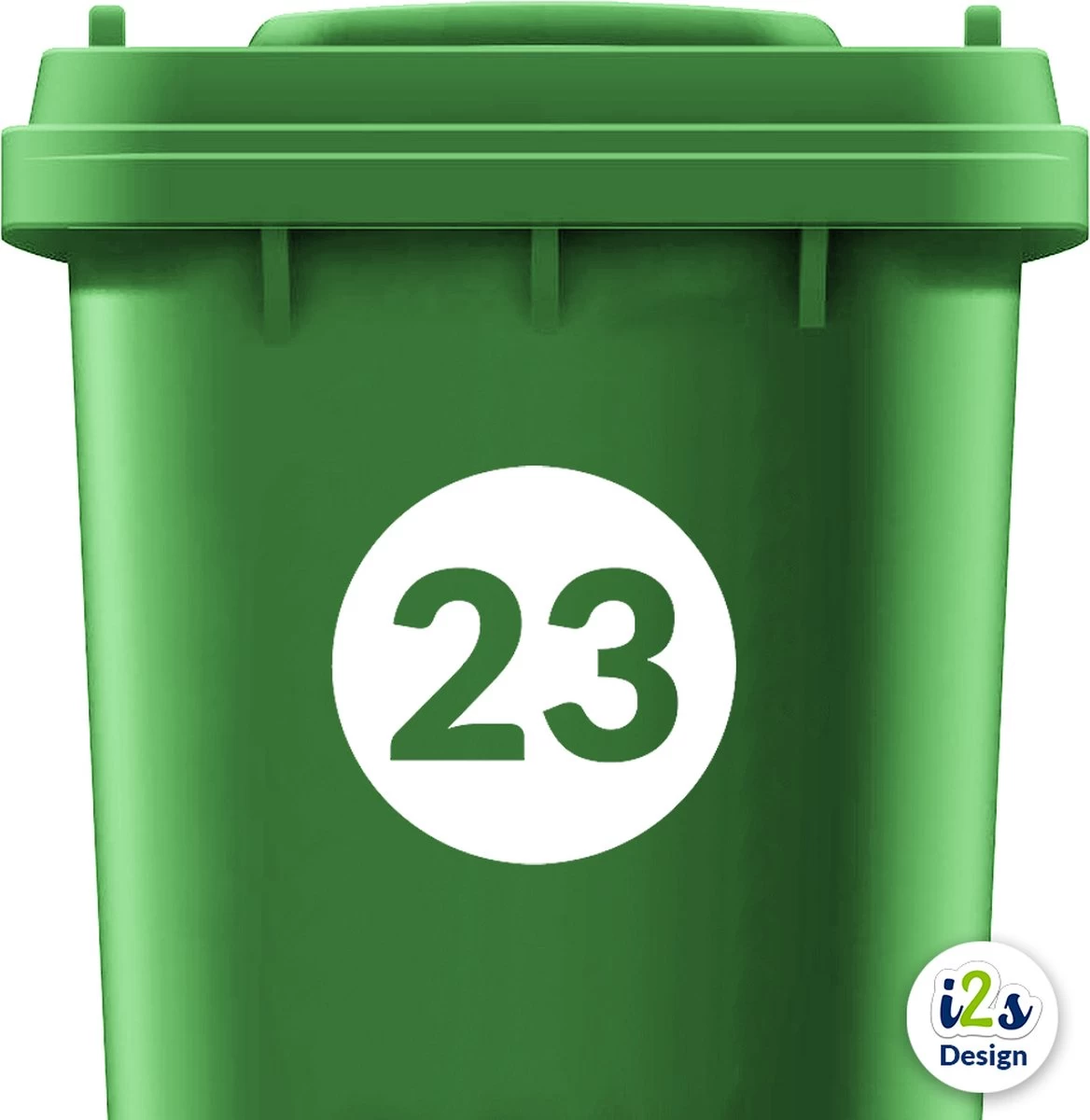 Kliko Sticker Rond Met Nummer - Container Sticker - Cijfer Sticker - Huisnummer - Wit - 10cm X 10cm 3 Kliko Sticker Rond Met Nummer - Container Sticker - Cijfer Sticker - Huisnummer - Wit - 10cm X 10cm