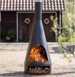 RedFire - Tuinhaard Kingston XL 160 - Vuurhaard - Staal - Zwart -Philips Hue Winkel 1168x1200 7