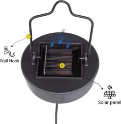 MaxxGarden Solar Hanglamp - Tuinverlichting Op Zonne-energie Met Sensor - Lantaarn Buiten Roestkleurig - 12x30cm - 2 Stuks -Philips Hue Winkel 1171x1200 5
