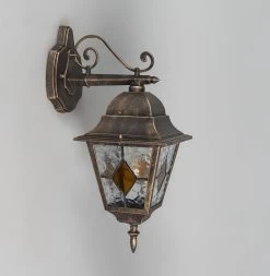 QAZQA Antigua - Landelijke Wandlamp Voor Buiten - 1 Lichts - D 255 Mm - Brons - Buitenverlichting -Philips Hue Winkel 1173x1200 1