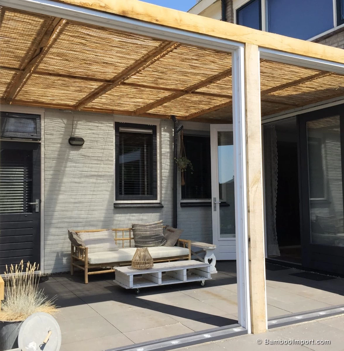 Bamboo Import Europe Rietmat Extra Dik 200 X 120 Cm 7 Bamboo Import Europe Rietmat Extra Dik 200 X 120 Cm - Afbeelding 5