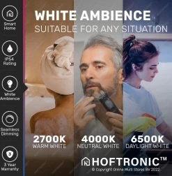 Lumi - 16W Slimme Plafondlamp Badkamer Zwart - IP54 Waterdicht - Smart Home WiFi + BLE - 2700K-6500K White Ambiance - Ø30 Cm -Philips Hue Winkel 1177x1200 8