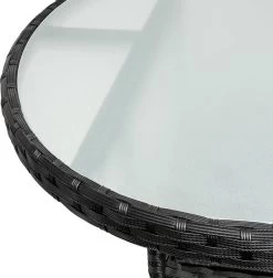 Casaria Polyrattan Bijzettafel 80cm Rond - 5mm Veiligheidsglas – Zwart 17 Casaria Polyrattan Bijzettafel 80cm Rond - 5mm Veiligheidsglas – Zwart -Philips Hue Winkel 1178x1200 3