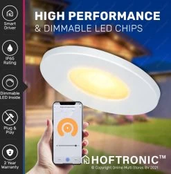 6x Milano RVS Smart LED Inbouwspots Complete Set - Wifi & Bluetooth - 12V - 3 Watt - 2700K Warm Wit - Veranda Verlichting - Voor Binnen En Buiten -Philips Hue Winkel 1178x1200 7