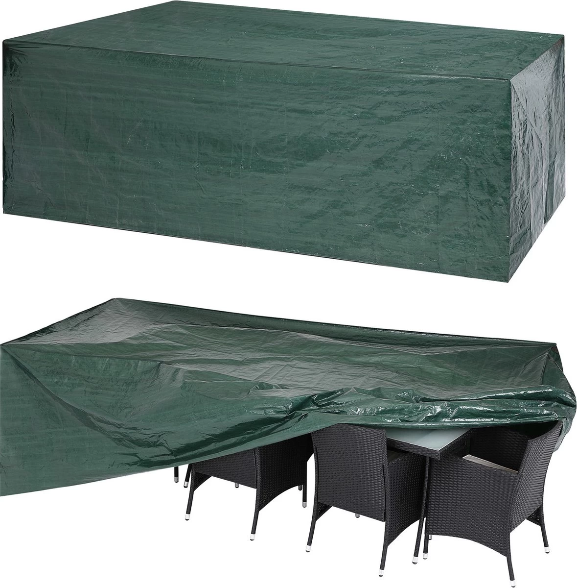 Kingsleeve Tuinmeubelhoes - Beschermhoes - Weerbestendig -308x138x89cm - Groen 3 Kingsleeve Tuinmeubelhoes - Beschermhoes - Weerbestendig -308x138x89cm - Groen