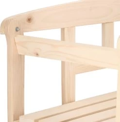 Merkloos Springos Tuinbank | Tuinbankje | Zitbank Buiten | Naaldhout | 119 X 78 X 45 Cm | Licht -Philips Hue Winkel 1183x1200 2