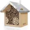 WILDLIFE FRIEND I Bijenhotel Met Metalen Dak, Insectenhotel Voor Wilde Bijen - Klaar Gemonteerd Uit Dennenhout & 100% Weerbestendig - Onbehandeld, Insectenhotel, Nesthulp Voor Wilde Bijen -Philips Hue Winkel 1186x1200 12