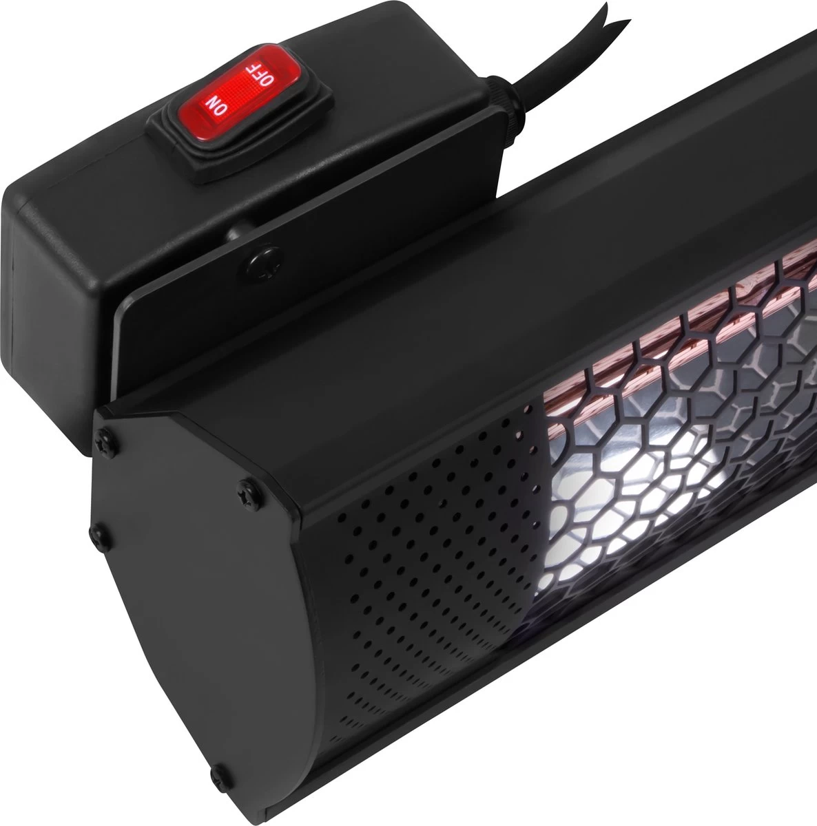 VONROC Sfeervolle Terrasverwarmer – Marsili Compact 2000W – Hoog Rendement – Low Glare Lamp – Voor Muur Of Plafond 4 VONROC Sfeervolle Terrasverwarmer – Marsili Compact 2000W – Hoog Rendement – Low Glare Lamp – Voor Muur Of Plafond - Afbeelding 2