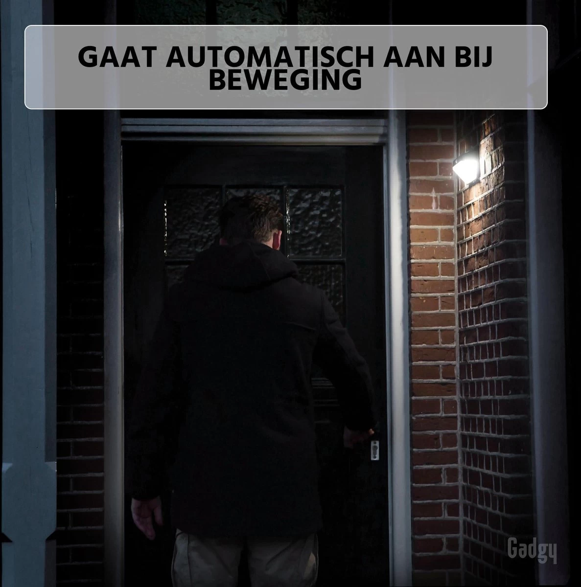 Gadgy Solar Buitenlamp Met Bewegingssensor - Wandlamp Set Van 2 - 78 Led's - Tuinverlichting Op Zonne-energie - IP45 Waterdicht Voor Tuin / Wand / Oprit 5 Gadgy Solar Buitenlamp Met Bewegingssensor - Wandlamp Set Van 2 - 78 Led's - Tuinverlichting Op Zonne-energie - IP45 Waterdicht Voor Tuin / Wand / Oprit - Afbeelding 3