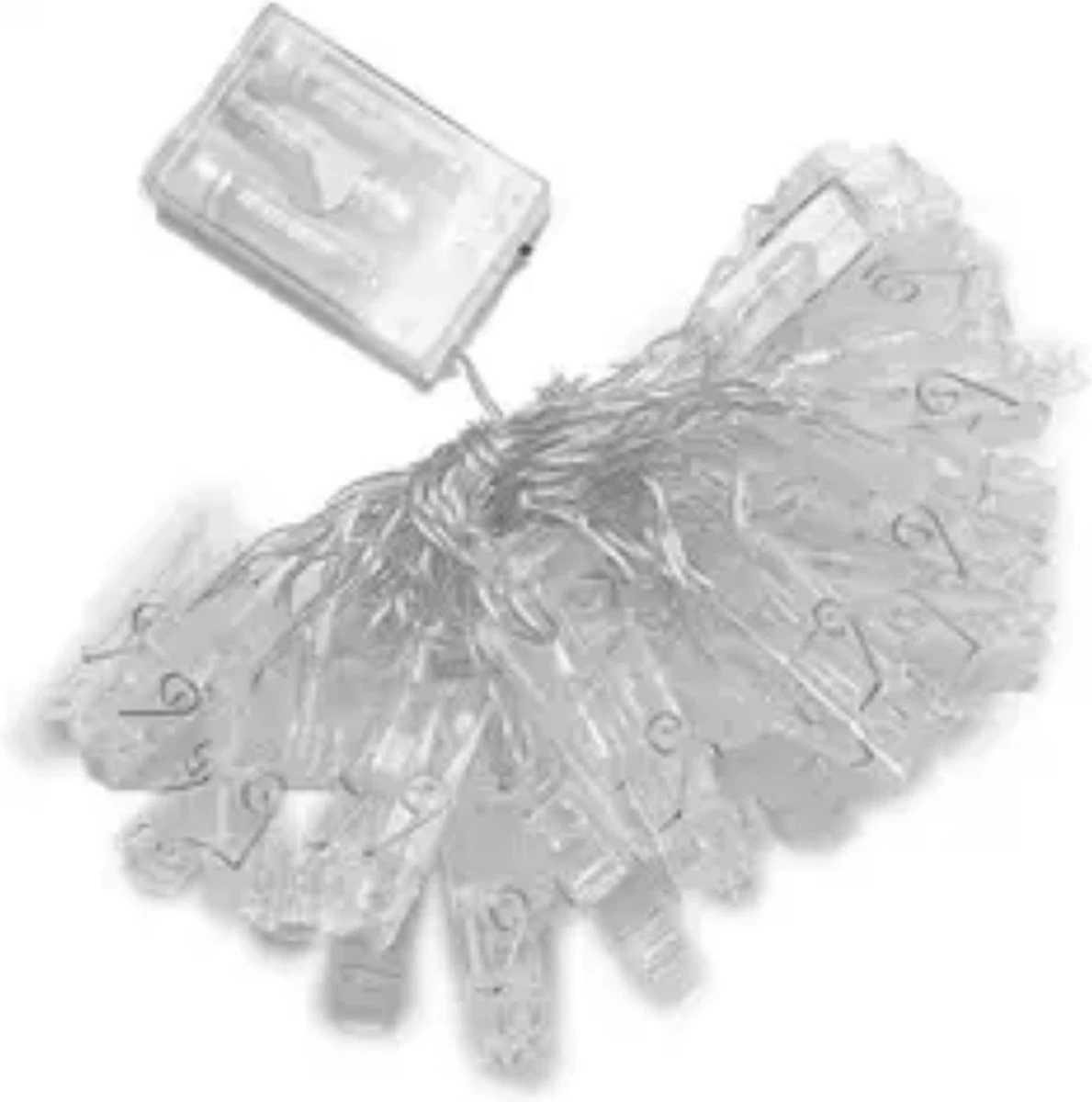 Foto Lichtsnoer Met Knijpers - Warm White - 1.5 Meter, 10 Lichtjes - LED - Wit Licht - Voor Foto's - Batterij 5 Foto Lichtsnoer Met Knijpers - Warm White - 1.5 Meter, 10 Lichtjes - LED - Wit Licht - Voor Foto's - Batterij - Afbeelding 3