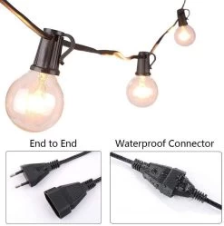 Merkloos Setilo - Lichtsnoer Buiten - Slinger Lampjes - Lichtslinger - Tuinverlichting - 7.6m, 25 LED Lampjes - 2 Reservelampjes - Met Stekker Op Netstroom - Meerdere Lichtsnoeren Connecteerbaar - Warm Wit - Wordt Niet Warm -Philips Hue Winkel 1190x1200 11