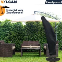 Volcan Parasolhoes Voor Zweefparasol - Tot 300cm - Waterdicht - Oxford 420D - Met Rits, Trekkoord En Stok - Zwart 14 Volcan Parasolhoes Voor Zweefparasol - Tot 300cm - Waterdicht - Oxford 420D - Met Rits, Trekkoord En Stok - Zwart -Philips Hue Winkel 1190x1200 2