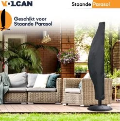 Volcan Parasolhoes Voor Zweefparasol - Tot 300cm - Waterdicht - Oxford 420D - Met Rits, Trekkoord En Stok - Zwart 15 Volcan Parasolhoes Voor Zweefparasol - Tot 300cm - Waterdicht - Oxford 420D - Met Rits, Trekkoord En Stok - Zwart -Philips Hue Winkel 1190x1200 3