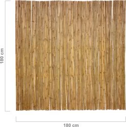Bamboo Import Europe Bamboemat Op Rol Budget 180 X 180 Cm