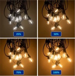 SHINE - Lichtsnoer - Lichtslinger Op Zonne-energie - Solar Led Prikkabel - Feestverlichting - Lampjes Slinger - Tuinverlichting - Vintage Basic Sfeerverlichting - 10 Meter En 12 Led Plug-In Lampen -Philips Hue Winkel 1197x1200 8