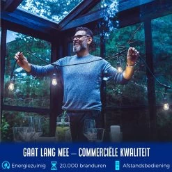 SHINE - Lichtsnoer - Lichtslinger Op Zonne-energie - Solar Led Prikkabel - Feestverlichting - Lampjes Slinger - Tuinverlichting - Vintage Basic Sfeerverlichting - 10 Meter En 12 Led Plug-In Lampen -Philips Hue Winkel 1198x1200 14