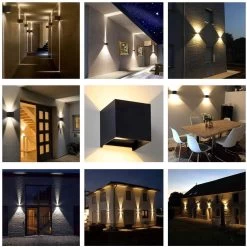 LED Wandlamp Dimbaar Set Van 3 - Zwart - 2x3 Watt - 3000k Warm Wit - 10x10x10cm - Geschikt Voor Binnen En Buiten - Kubus Lamp - Industrieel 19 LED Wandlamp Dimbaar Set Van 3 - Zwart - 2x3 Watt - 3000k Warm Wit - 10x10x10cm - Geschikt Voor Binnen En Buiten - Kubus Lamp - Industrieel -Philips Hue Winkel 1198x1200 19