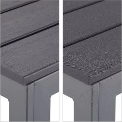 Relaxdays Tuintafel Vierkant - Grijze Buitentafel - Eettafel Tuin - Moderne Balkontafel -Philips Hue Winkel 1198x1200 8