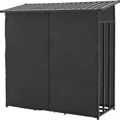 Brandhout Rek Houtopslag Yakutat 185x180x70 Cm Zwart -Philips Hue Winkel 1199x1200 24