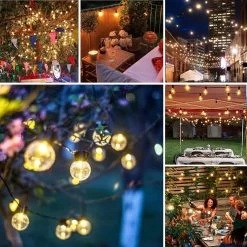 Homèlle Solar Lichtsnoer - 20 LED - 3+2 Meter - Warm-wit - ø5cm - Tuinverlichting Op Zonne-energie - Kerstverlichting - Buitenverlichting - Lichtslinger - Lampjes Slinger - Transparant -Philips Hue Winkel 1199x1200 5