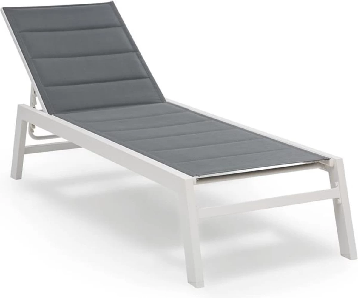 Blumfeldt Renazzo Lounge Ligstoel - Ligbed Voor De Tuin - Aluminium Tuinstoel - 6 Standen - Waterafstotend - Bekleding Van 70 % Pvc En 30 % Polyetheen - Grijs 3 Blumfeldt Renazzo Lounge Ligstoel - Ligbed Voor De Tuin - Aluminium Tuinstoel - 6 Standen - Waterafstotend - Bekleding Van 70 % Pvc En 30 % Polyetheen - Grijs