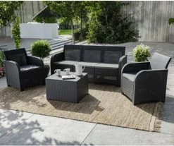 Keter Tuinbank 2-zits Rosalie Grafietkleurig -Philips Hue Winkel 1200x1005 1