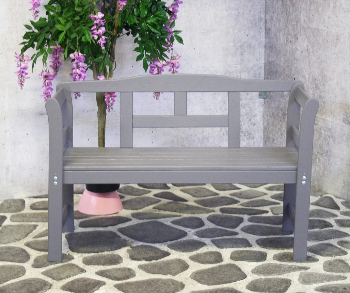 SenS-Line Friesen Tuinbank - Hout - Grijs 10 SenS-Line Friesen Tuinbank - Hout - Grijs - Afbeelding 8