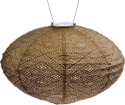 Lumiz Solar Buitenlampion Ikat Oval - Solar Tuinverlichting - 40 Cm - Goud -Philips Hue Winkel 1200x1006 2