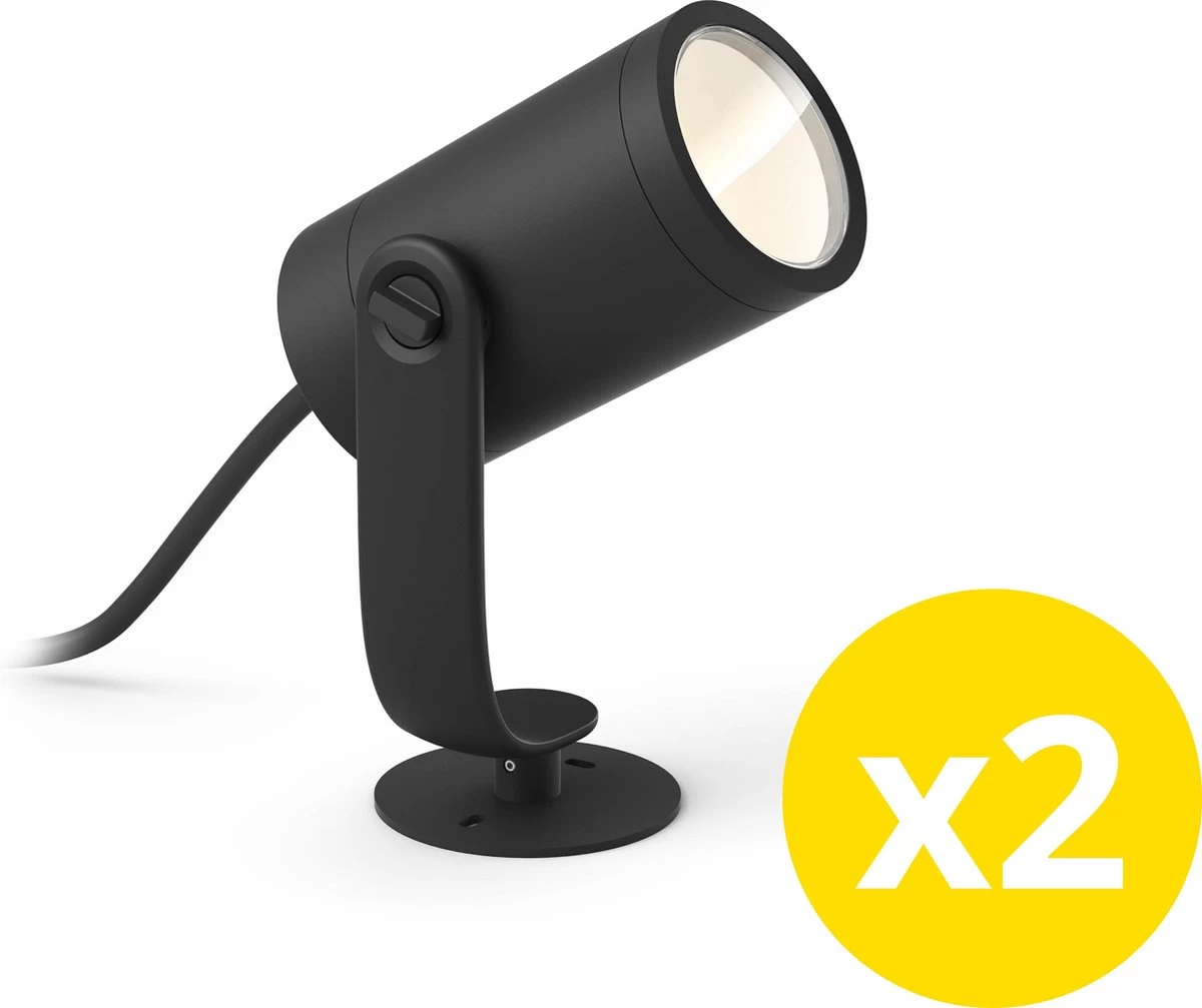Philips Hue Lily Tuinspot Starterspakket - Prikspot White And Color Ambiance - Prikspots Voor Buiten - Tuinverlichting - 2 Spots - Zwart 18 Philips Hue Lily Tuinspot Starterspakket - Prikspot White And Color Ambiance - Prikspots Voor Buiten - Tuinverlichting - 2 Spots - Zwart - Afbeelding 16