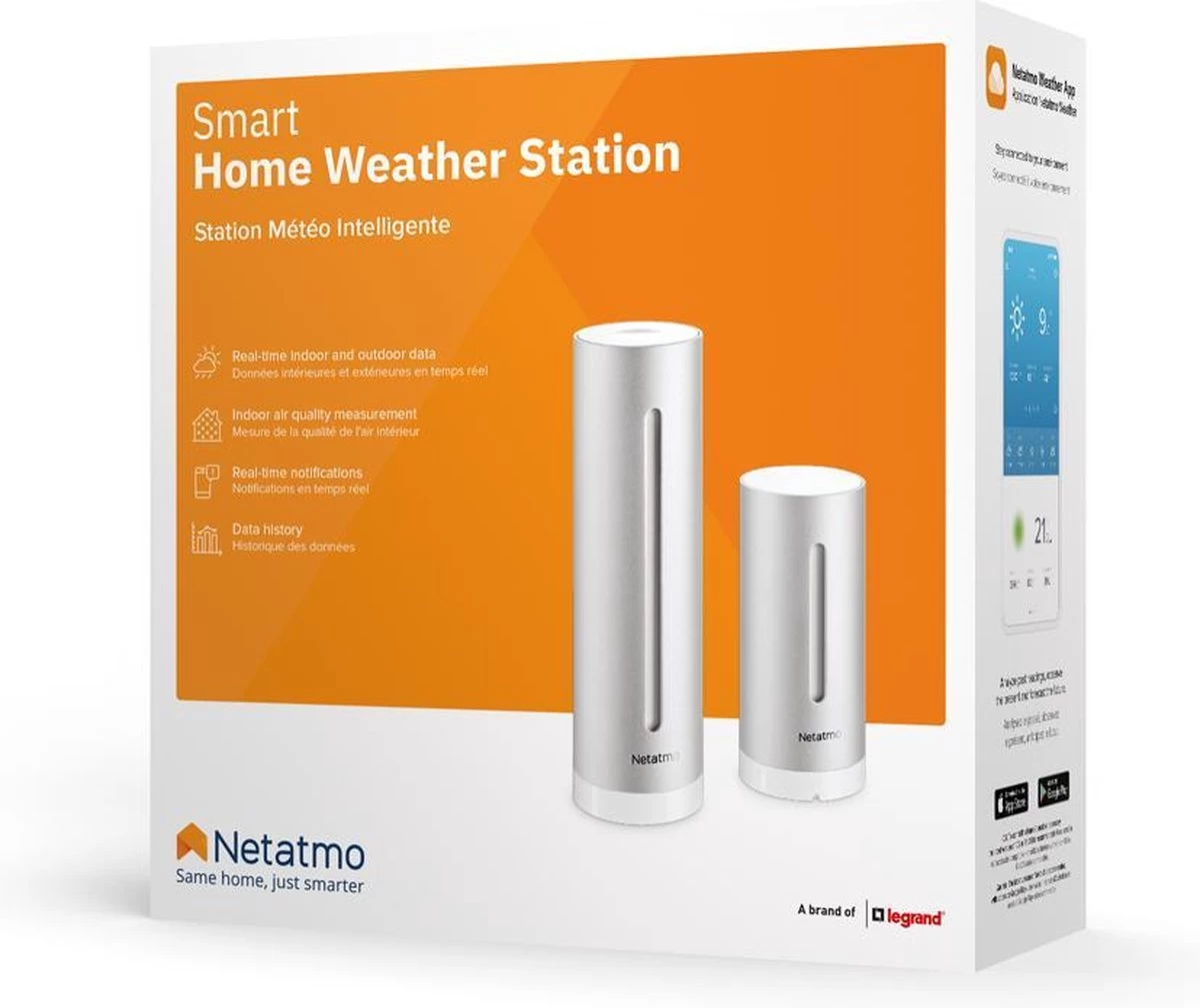 Netatmo Slim Weerstation - Bediening Via App - CO-2 Meter - Hygrometer 9 Netatmo Slim Weerstation - Bediening Via App - CO-2 Meter - Hygrometer - Afbeelding 7