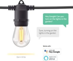 Hombli Smart Outdoor String Light 5m – Lichtsnoer Voor Buiten – Sfeerverlichting Voor In De Tuin, Balkon En Terras – Weerbestending IP65 -Philips Hue Winkel 1200x1010 2