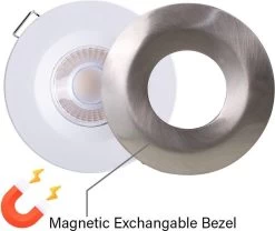 HOFTRONIC Venezia - Set Van 6 LED Inbouwspots RVS - IP65 Waterdicht - Dimbaar - 6 Watt 600 Lumen - Met Lichtbron - 2700K Warm Wit Licht - Zaagmaat 65mm - Inbouwdiepte 45mm - Geschikt Voor Badkamer, Woonkamer, Veranda En Carport - 3 Jaar Garantie -Philips Hue Winkel 1200x1010