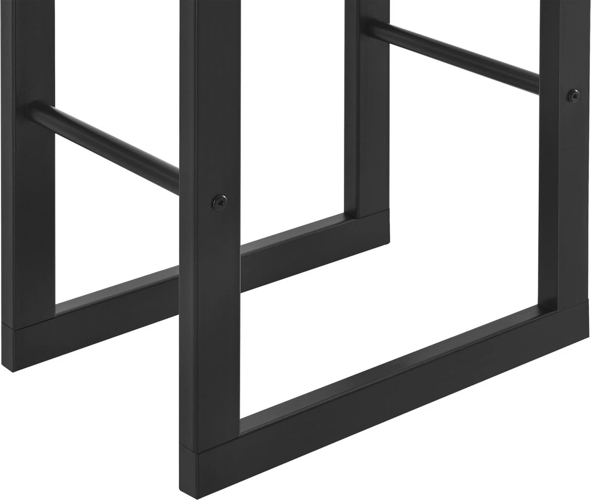 Stalen Brandhoutrek Houtopslag Zwart 40x150x25 Cm 7 Stalen Brandhoutrek Houtopslag Zwart 40x150x25 Cm - Afbeelding 5