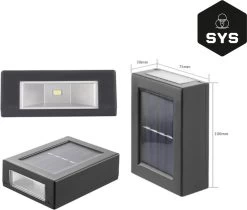 Shopyourstuff - Solar - Tuinverlichting Op Zonne-energie - Wandlamp Voor Buiten - 2Stuks -Philips Hue Winkel 1200x1019 2