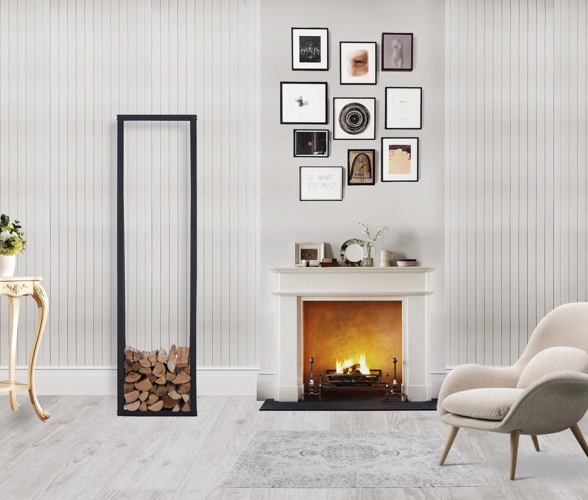 Lendo Online Brandhoutrek 50x25x196cm + Draagtas– Binnen En Buiten - Haardhout Opslag – Haardhoutrek – Houtopslag – Metaal 7 Lendo Online Brandhoutrek 50x25x196cm + Draagtas– Binnen En Buiten - Haardhout Opslag – Haardhoutrek – Houtopslag – Metaal - Afbeelding 5