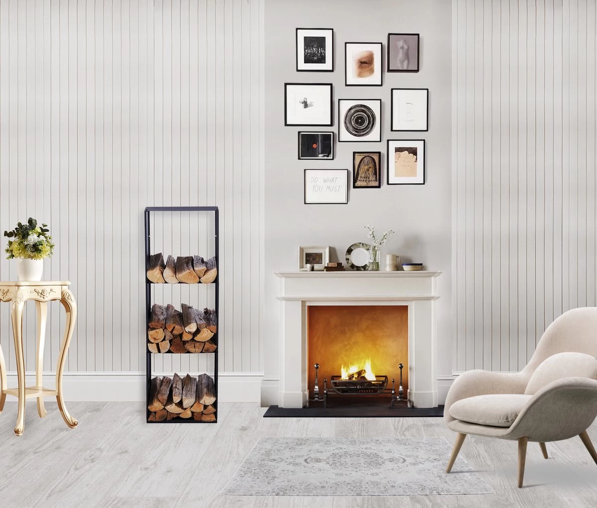 Lendo Online Brandhoutrek 40x28x120cm + Draagtas– Binnen En Buiten - Haardhout Opslag – Haardhoutrek – Houtopslag – Metaal 8 Lendo Online Brandhoutrek 40x28x120cm + Draagtas– Binnen En Buiten - Haardhout Opslag – Haardhoutrek – Houtopslag – Metaal - Afbeelding 6