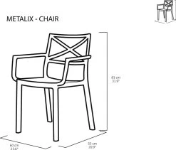 Keter Metalix Tuinstoelen - 4 Stuks - 53,3x60,2x81,3 Cm - Zwart -Philips Hue Winkel 1200x1027 4