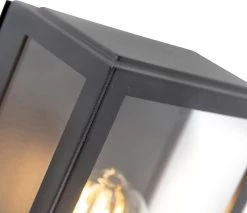 QAZQA Rotterdam - Moderne Wandlamp Met Bewegingsmelder | Bewegingssensor | Sensor Voor Buiten - 1 Lichts - D 110 Mm - Zwart - Buitenverlichting -Philips Hue Winkel 1200x1036 3