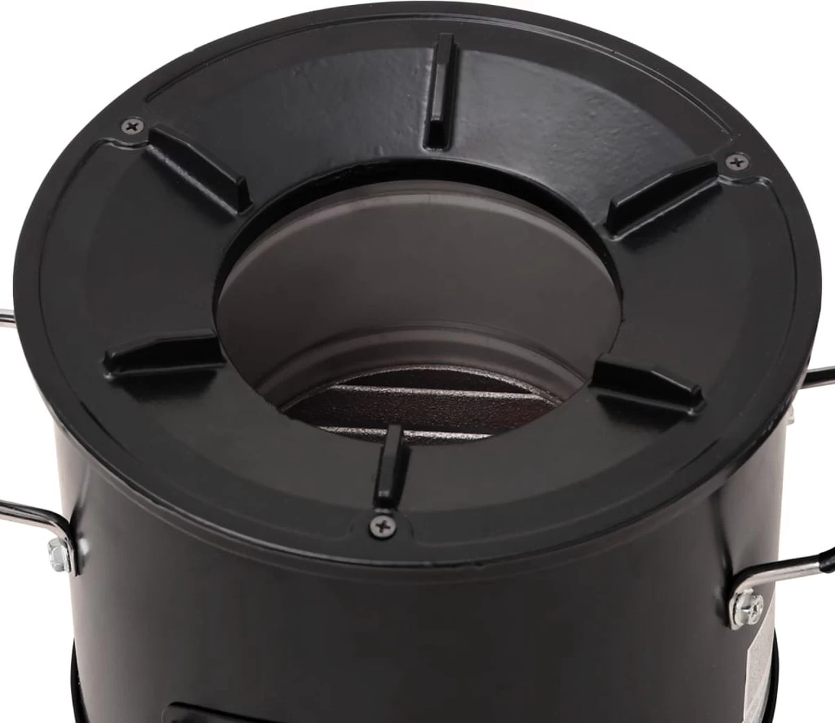 VidaXL Camping Houtkachel 36x26x22,5 Cm Metaal Zwart 11 VidaXL Camping Houtkachel 36x26x22,5 Cm Metaal Zwart - Afbeelding 9