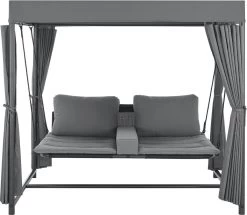 Schommelbank / Ligbank Kassandra - Donkergrijs -Philips Hue Winkel 1200x1046