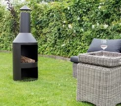 MaxxGarden Tuinhaard Grieks Fenix - Terrashaard - Vuurkorf - BBQ - Terrasverwarmer - Terrasverwarming - Sfeerhaard - 45 X 134cm - Zwart -Philips Hue Winkel 1200x1047 3