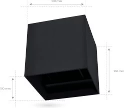 Ledvion Wandlamp Buiten - Zwart - 6W - 3000K - Up Down Light - IP54 38 Ledvion Wandlamp Buiten - Zwart - 6W - 3000K - Up Down Light - IP54 -Philips Hue Winkel 1200x1050 4