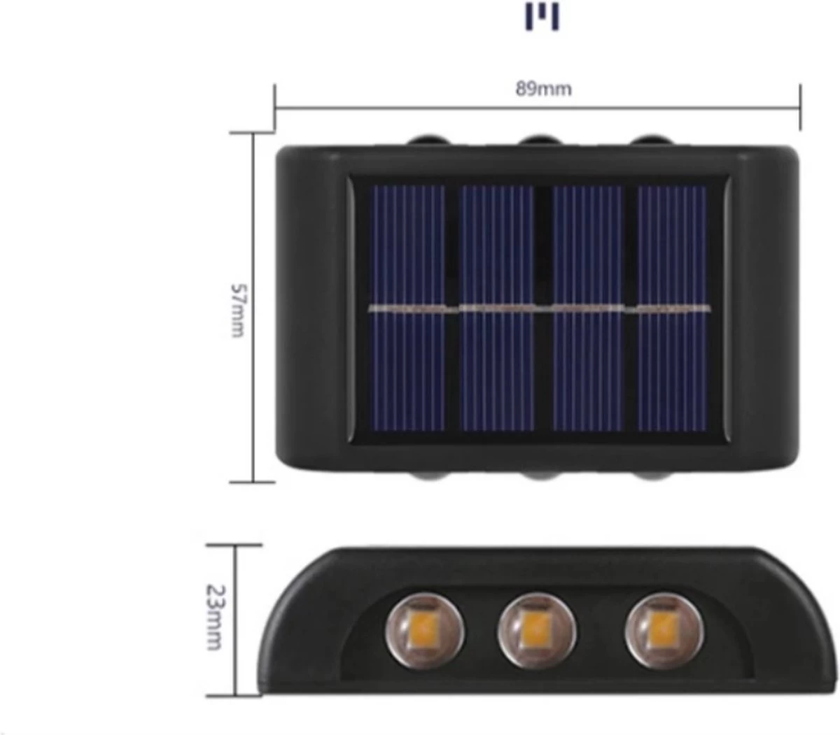 Solar Led Lampen 2 Stuks - Sfeervolle Tuinverlichting Op Zonne Energie - Waterdichte Tuinlampen - Warm Wit Licht - Schutting Lamp - Solar - Balkon Lamp - Buitenverlichting - Tweezijdige Solarlamp - Buitenverlichting 8 Solar Led Lampen 2 Stuks - Sfeervolle Tuinverlichting Op Zonne Energie - Waterdichte Tuinlampen - Warm Wit Licht - Schutting Lamp - Solar - Balkon Lamp - Buitenverlichting - Tweezijdige Solarlamp - Buitenverlichting - Afbeelding 6