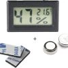 Tool Meister TM1 – Hygrometer & Thermometer - Binnen/Buiten/Koelkast – Digitaal - Zwart - Incl Batterijen