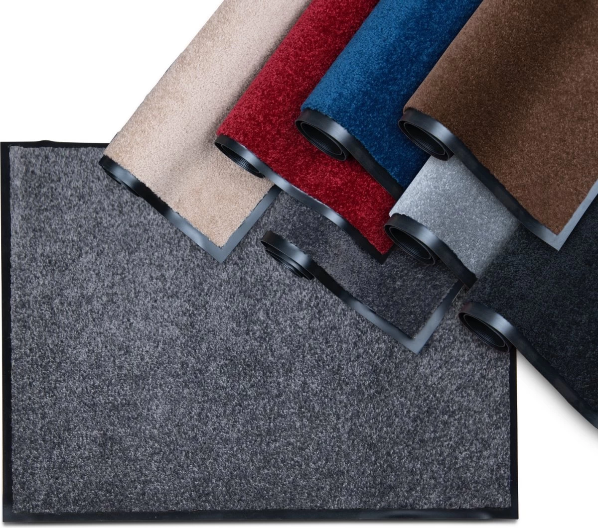 Deurmatten Set 2 Stuks Studio M - CLASSIC PRO - Deurmat Binnen 60x80 Cm - DONKERGRIJS/ANTRACIET - Schoonloopmat - Antislip Deurmat - Droogloopmat Binnen 8 Deurmatten Set 2 Stuks Studio M - CLASSIC PRO - Deurmat Binnen 60x80 Cm - DONKERGRIJS/ANTRACIET - Schoonloopmat - Antislip Deurmat - Droogloopmat Binnen - Afbeelding 6