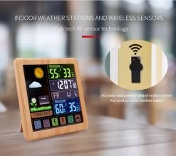 Diamond Weather Weerstation - Draadloos - Binnen En Buiten - Met Sensor Voor Buiten - 100M Bereik - Touchscreen - Met Usb-lader Voor Opladen- Houtskleur -Philips Hue Winkel 1200x1064 5
