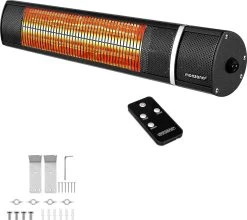 Monzana Infraroodstraler 2000W - 3 Standen Afstandsbediening – Zwart -Philips Hue Winkel 1200x1070 4