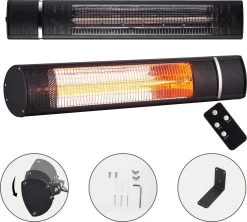 AREBOS Infrarood Heater - 2000W - 3 Warmteniveaus - Terrasverwarmer Elektrisch - Binnen En Buiten Gebruik - Zwart 22 AREBOS Infrarood Heater - 2000W - 3 Warmteniveaus - Terrasverwarmer Elektrisch - Binnen En Buiten Gebruik - Zwart -Philips Hue Winkel 1200x1077 4