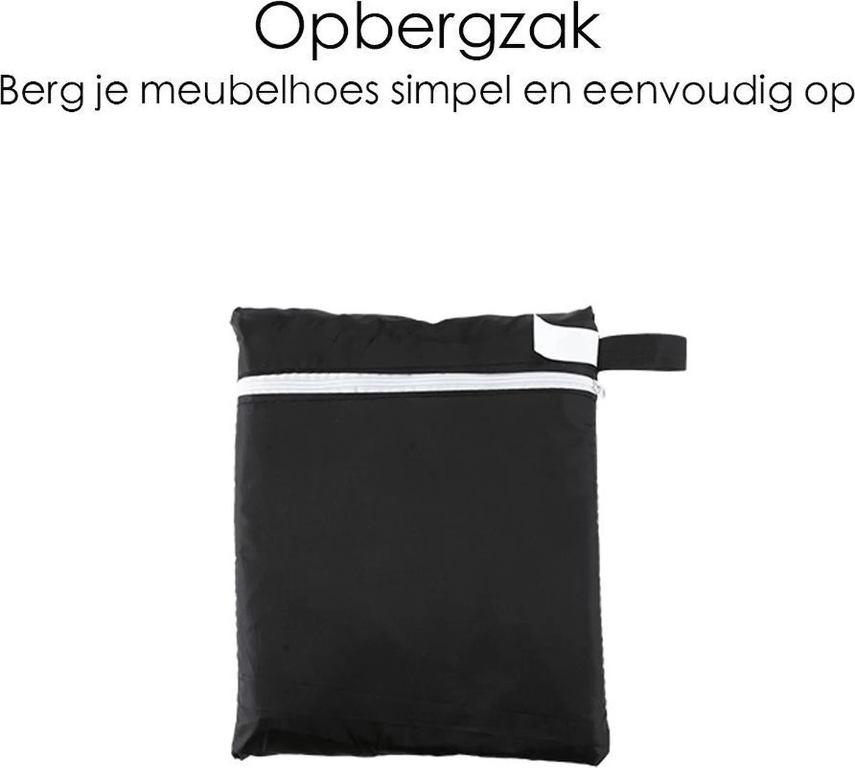 Merkloos Beschermhoes Voor Tuinmeubelen - 250x250x90cm - Zwart 9 Merkloos Beschermhoes Voor Tuinmeubelen - 250x250x90cm - Zwart - Afbeelding 7