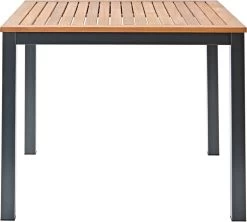 NATERIAL - Tuintafel Vierkant ORIS - 4 Personen - Houten Tafel 90x90 Cm - Aluminium - Met Houten Blad - Eucalyptus -Philips Hue Winkel 1200x1079 1